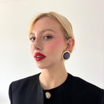 Paradiso Gold and Purple Statement Earrings