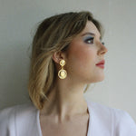 'Rio' Gold Plated Drop Earrings