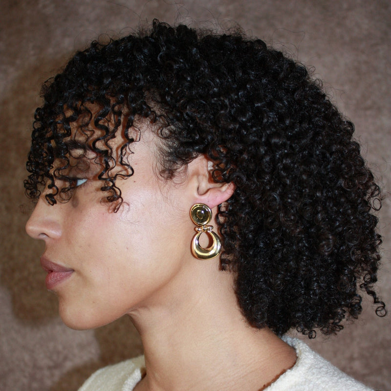 'Avalon' Gold Plated Drop Earrings