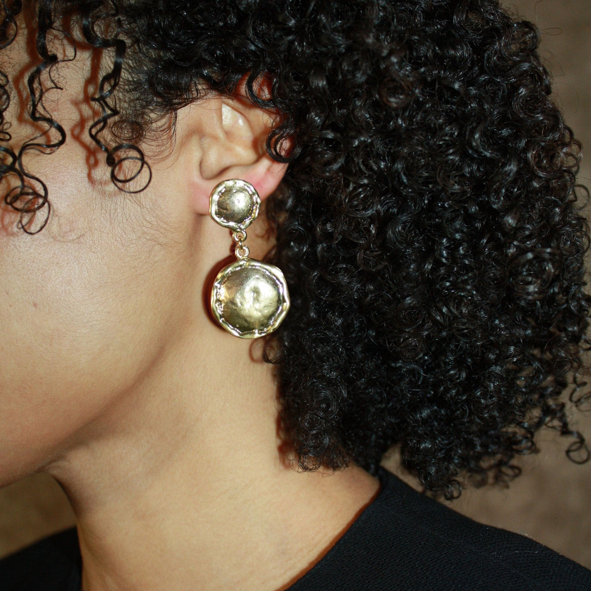 'Rio' Gold Plated Drop Earrings