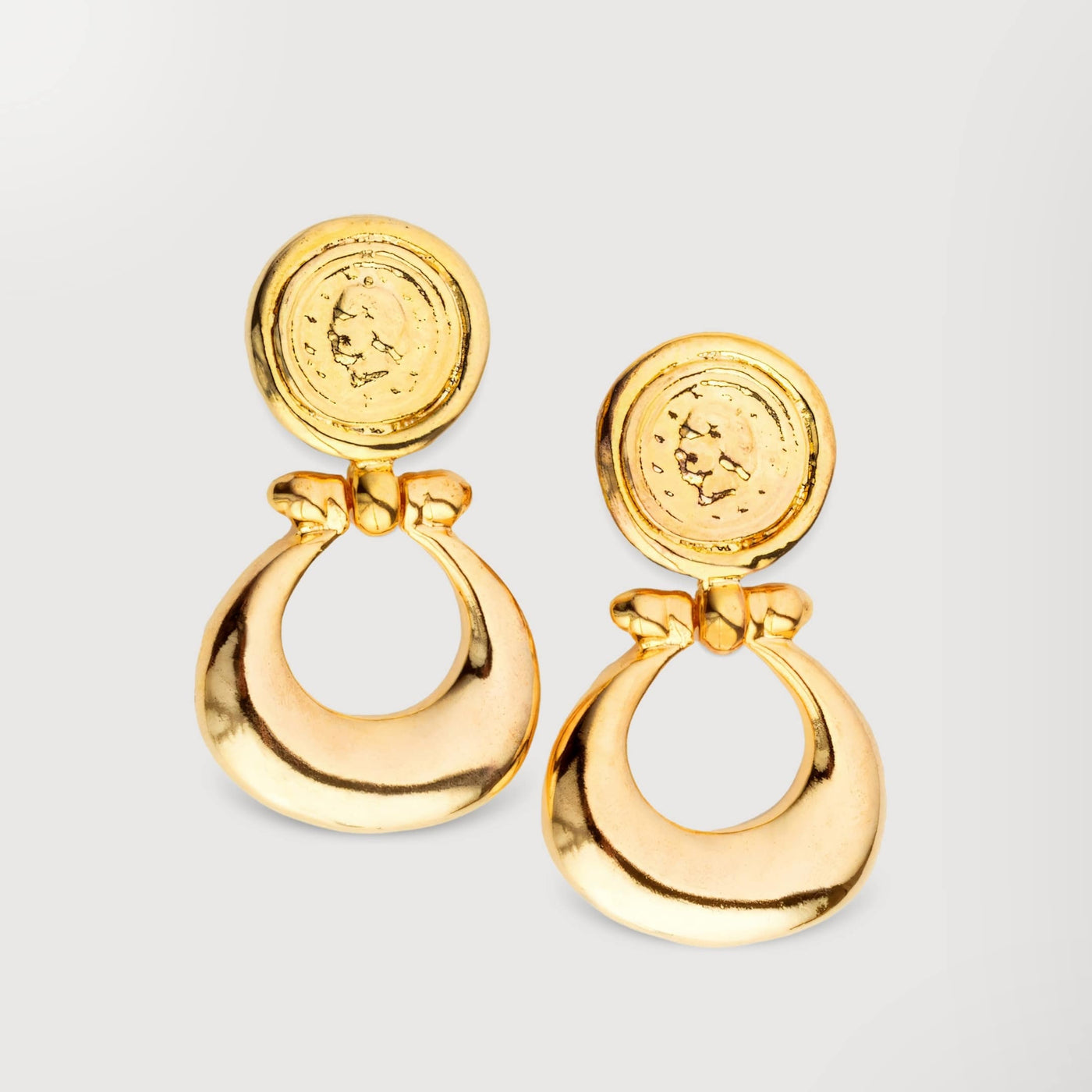 'Avalon' Gold Plated Drop Earrings