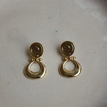 'Avalon' Gold Plated Drop Earrings