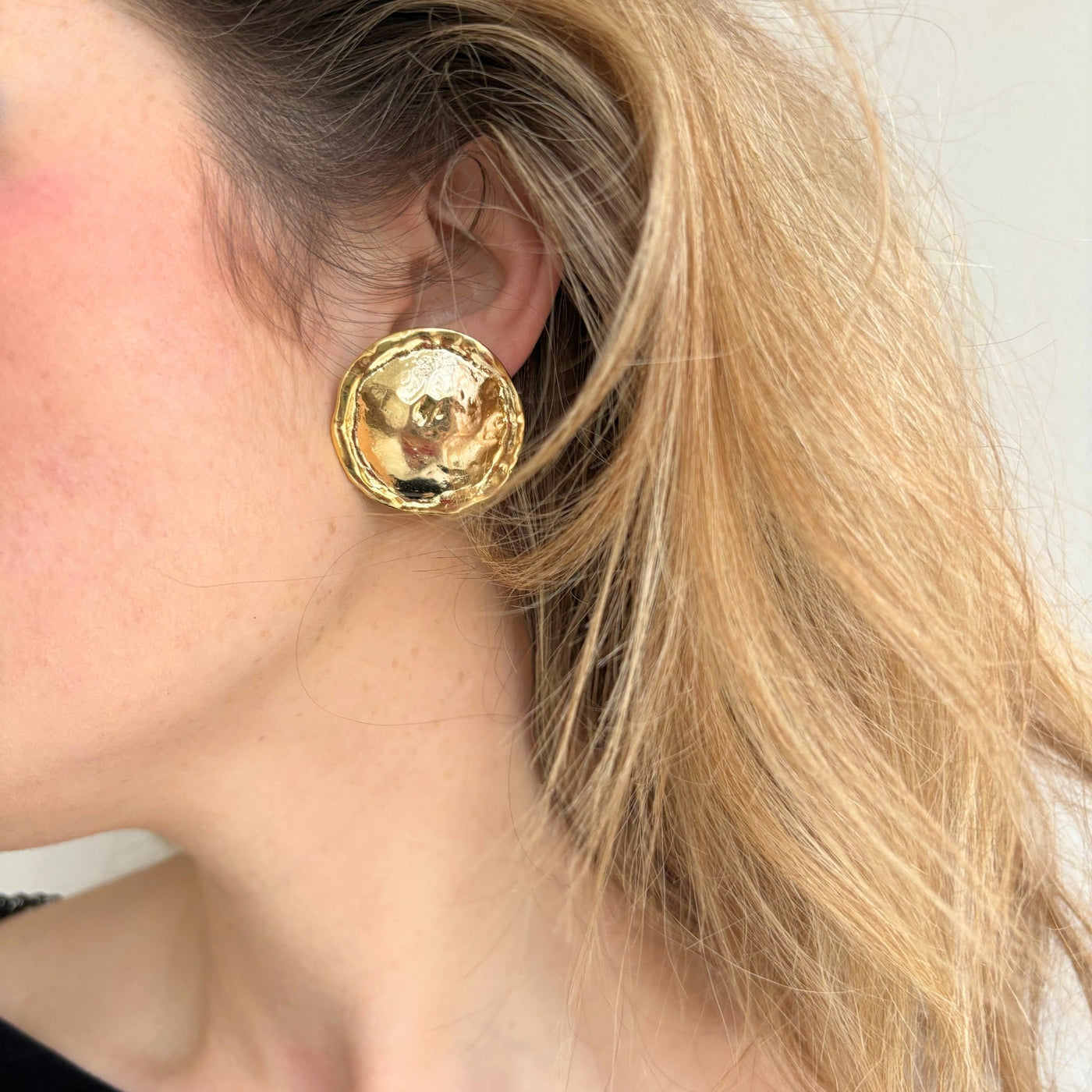 'Goldie' Gold Plated Large Earrings