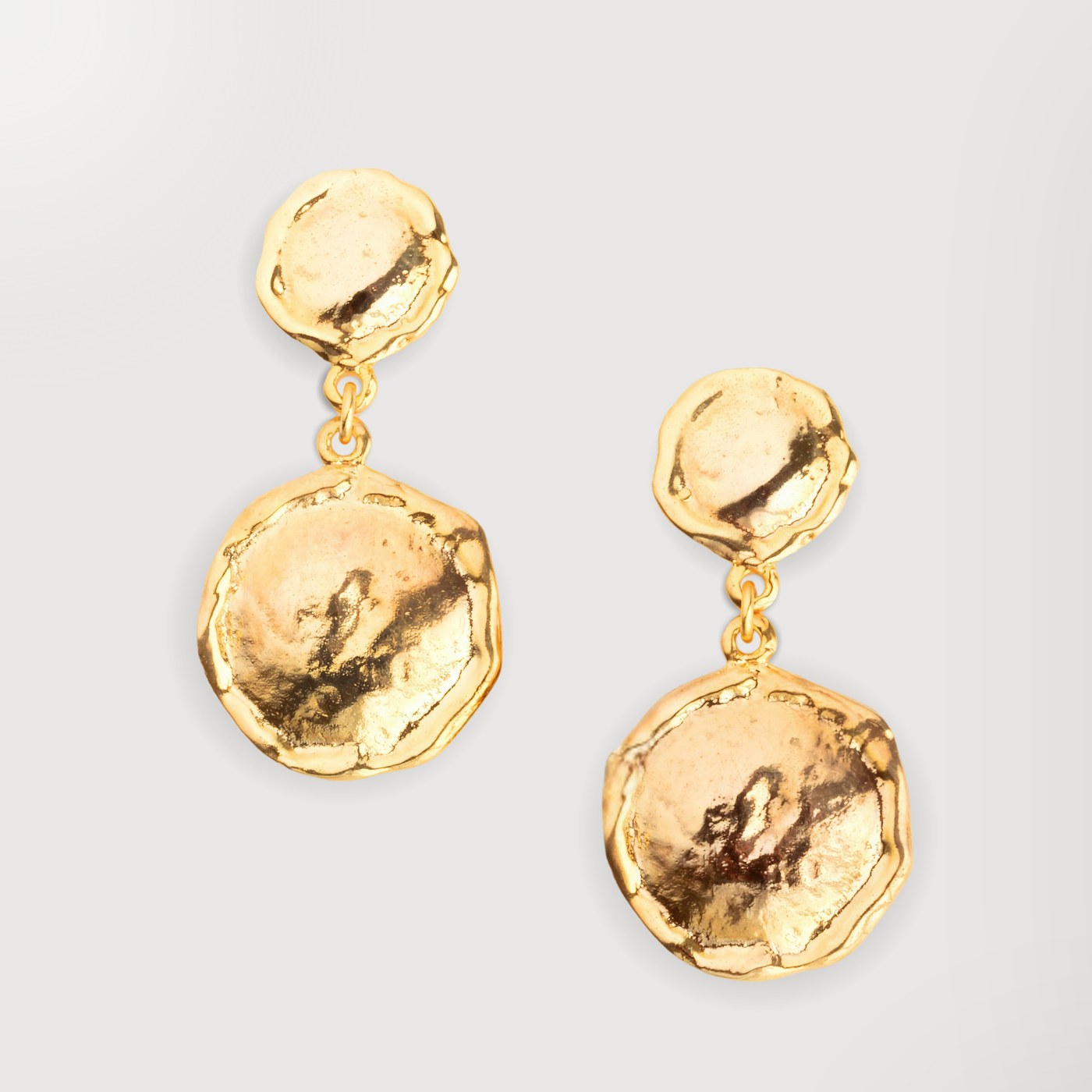 'Rio' Gold Plated Drop Earrings