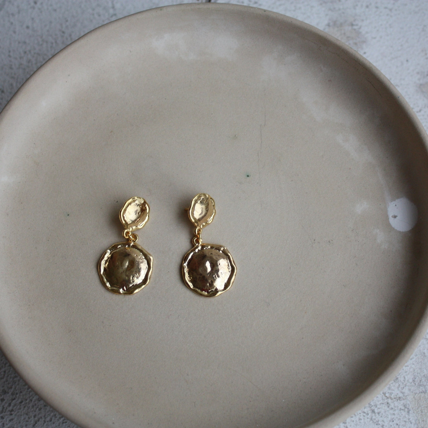 'Rio' Gold Plated Drop Earrings