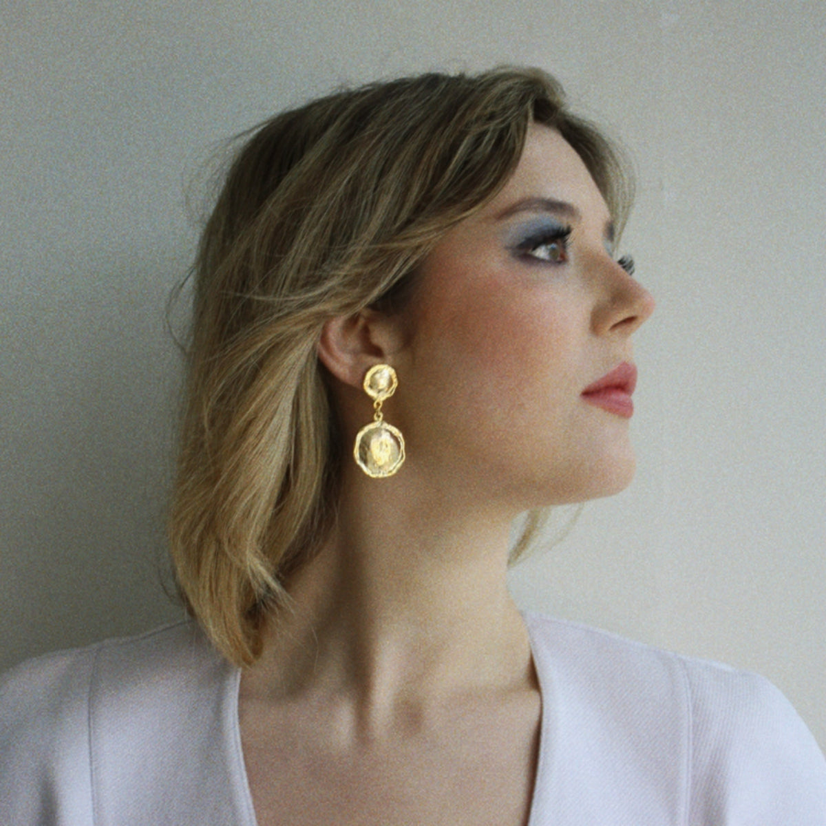 'Rio' Gold Plated Drop Earrings
